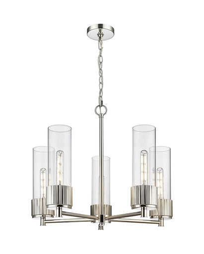 Downtown Urban LED Chandelier Polished Nickel