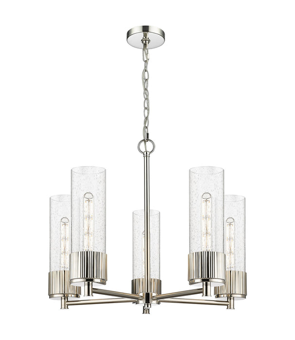 Innovations - 428-5CR-PN-G428-12SDY - LED Chandelier - Downtown Urban - Polished Nickel