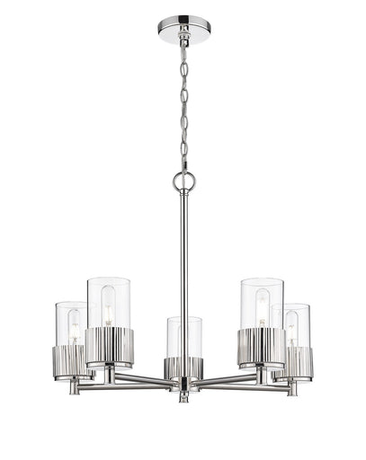 Downtown Urban LED Chandelier Polished Nickel