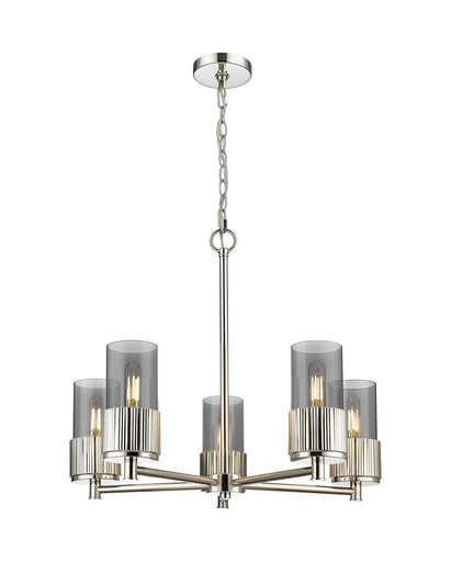 Downtown Urban LED Chandelier Polished Nickel