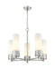 Innovations - 428-5CR-SN-G428-12WH - LED Chandelier - Downtown Urban - Satin Nickel