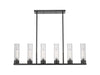 Innovations - 429-6I-BK-G429-11CL - LED Linear Pendant - Downtown Urban - Matte Black