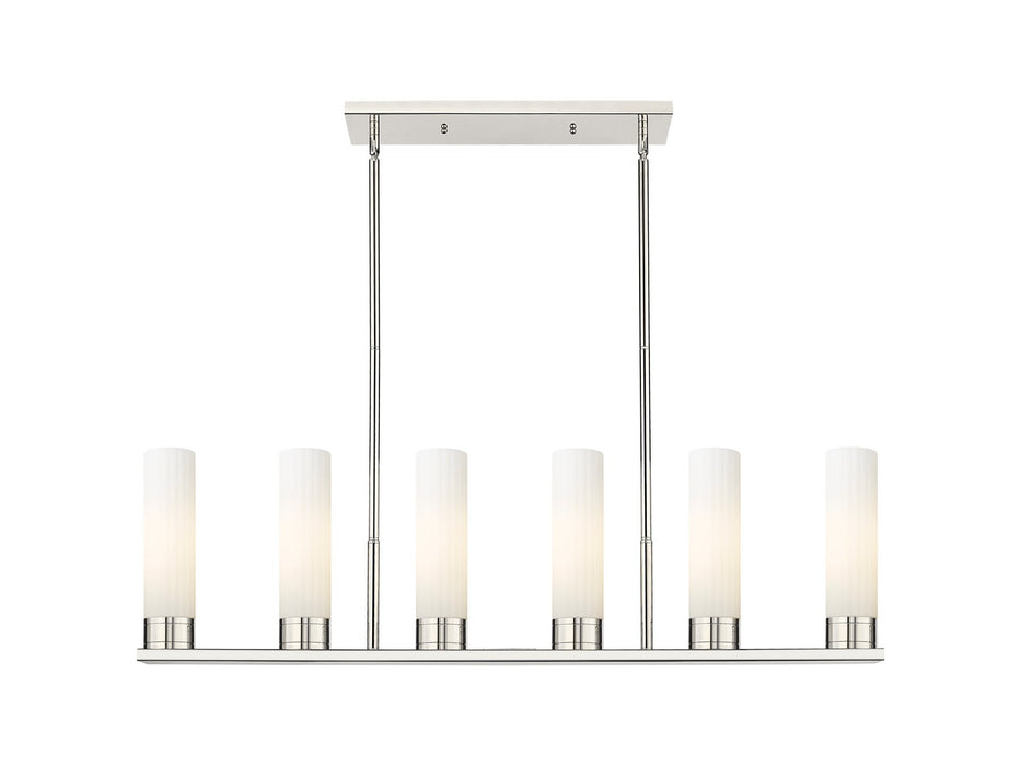 Innovations - 429-6I-PN-G429-11WH - LED Linear Pendant - Downtown Urban - Polished Nickel