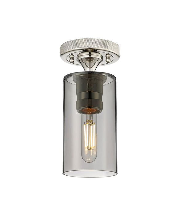 Innovations - 434-1F-PN-G434-7SM - LED Flush Mount - Downtown Urban - Polished Nickel