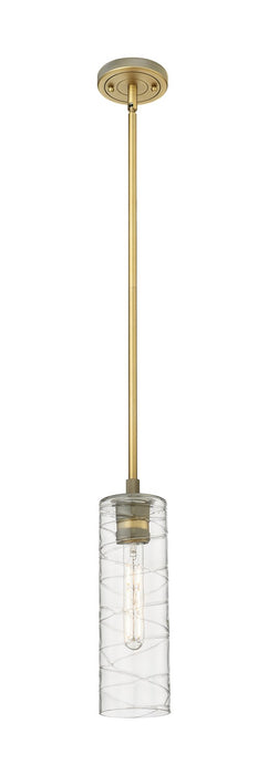 Innovations - 434-1S-BB-G434-12DE - LED Pendant - Downtown Urban - Brushed Brass