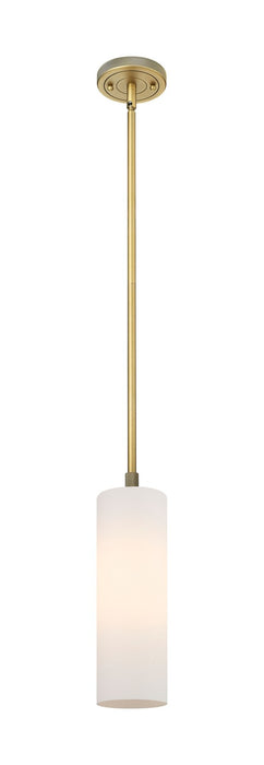 Innovations - 434-1S-BB-G434-12WH - LED Pendant - Downtown Urban - Brushed Brass