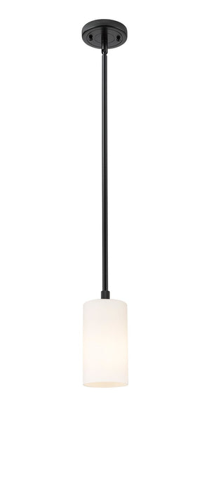 Innovations - 434-1S-BK-G434-7WH - LED Pendant - Downtown Urban - Matte Black