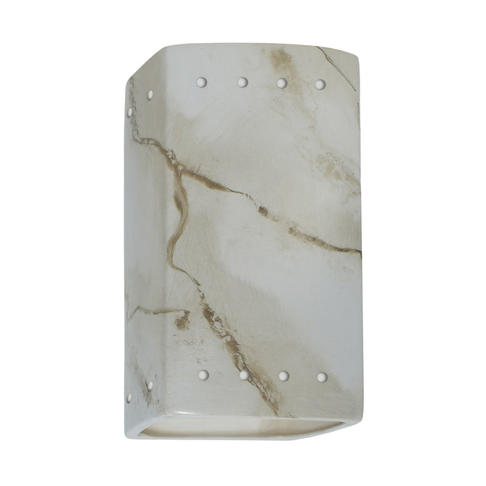 Justice Designs - CER-0920-STOC-LED1-1000 - LED Lantern - Ambiance - Carrara Marble