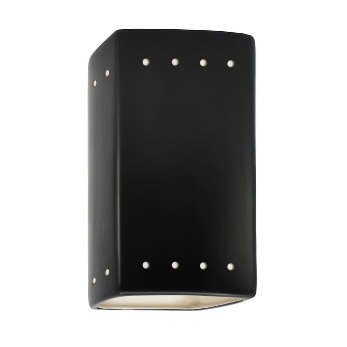 Justice Designs - CER-0920W-CRB-LED1-1000 - LED Lantern - Ambiance - Carbon - Matte Black