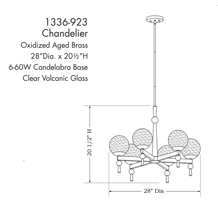 Populuxe Chandelier-Mid. Chandeliers-Minka-Lavery-Lighting Design Store