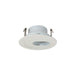 Nora Lighting - NS-47 - 4" Surface Adjustable Slot Aperture Trim W/ Metal Ring - Rec Inc 4" Trim - White