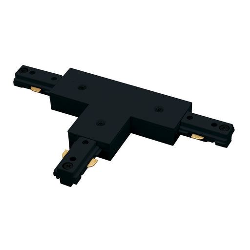 Track Syst & Comp-1 Cir T Connector, Left, 1 Circuit Track Black