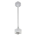 Nora Lighting - NT-322W/J - 18" Track Extension Rod, 1 Or 2 Circuit Track, J-Style - Track Syst & Comp-1 Cir - White