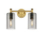 Innovations - 434-2W-BB-G434-7SM - LED Bath Vanity - Downtown Urban - Brushed Brass