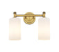 Innovations - 434-2W-BB-G434-7WH - LED Bath Vanity - Downtown Urban - Brushed Brass