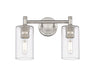 Innovations - 434-2W-SN-G434-7CL - LED Bath Vanity - Downtown Urban - Satin Nickel