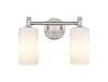 Innovations - 434-2W-SN-G434-7WH - LED Bath Vanity - Downtown Urban - Satin Nickel