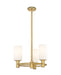 Innovations - 434-3CR-BB-G434-7WH - LED Pendant - Downtown Urban - Brushed Brass