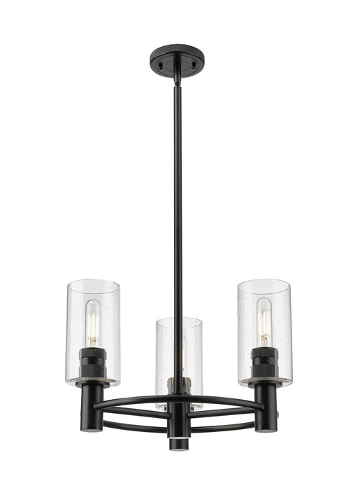 Innovations - 434-3CR-BK-G434-7SDY - LED Pendant - Downtown Urban - Matte Black