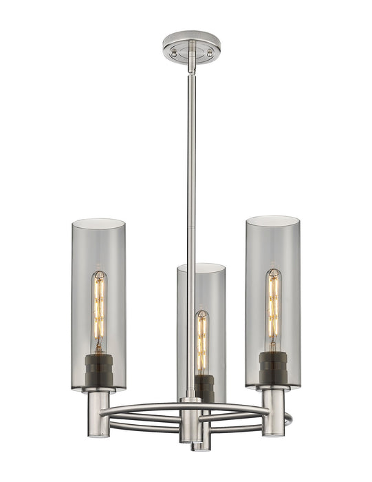 Innovations - 434-3CR-SN-G434-12SM - LED Pendant - Downtown Urban - Satin Nickel