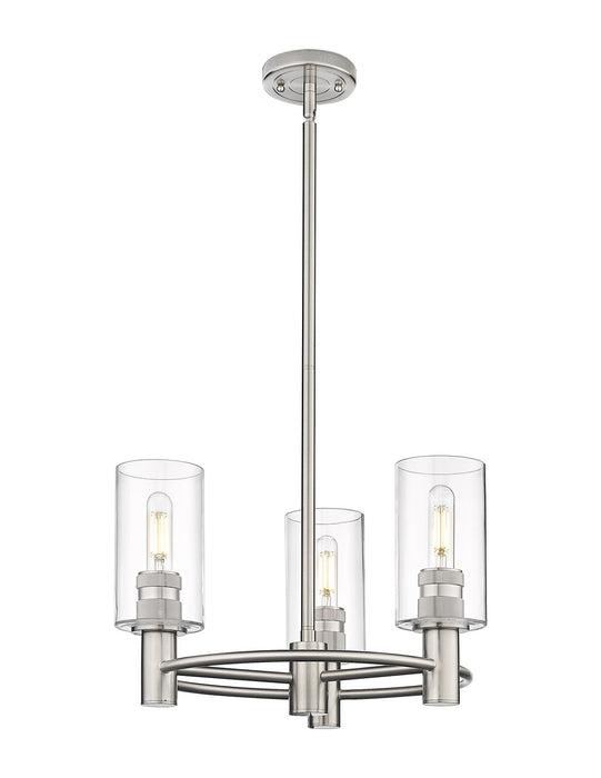 Innovations - 434-3CR-SN-G434-7CL - LED Pendant - Downtown Urban - Satin Nickel