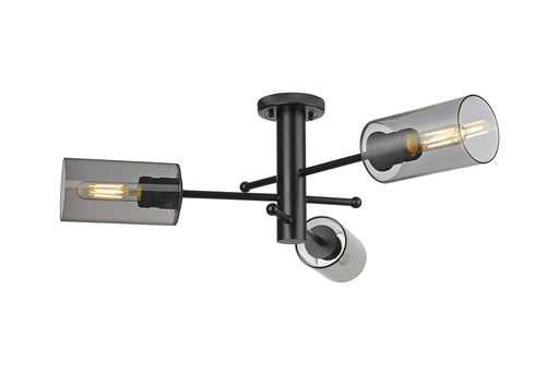 Downtown Urban LED Flush Mount Matte Black