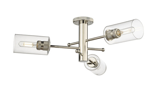 Downtown Urban LED Flush Mount Polished Nickel