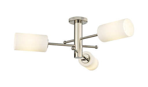 Downtown Urban LED Flush Mount Polished Nickel