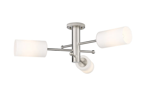 Downtown Urban LED Flush Mount Satin Nickel