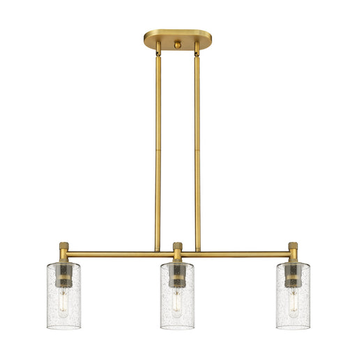 Innovations - 434-3I-BB-G434-7SDY - LED Island Pendant - Downtown Urban - Brushed Brass