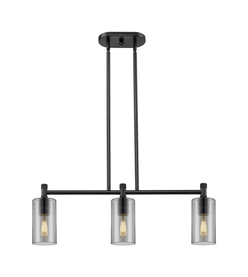 Innovations - 434-3I-BK-G434-7SM - LED Island Pendant - Downtown Urban - Matte Black