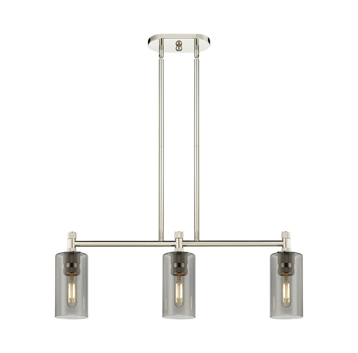 Innovations - 434-3I-PN-G434-7SM - LED Island Pendant - Downtown Urban - Polished Nickel