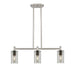 Innovations - 434-3I-SN-G434-7SM - LED Island Pendant - Downtown Urban - Satin Nickel