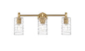 Innovations - 434-3W-BB-G434-7DE - LED Bath Vanity - Downtown Urban - Brushed Brass