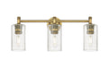 Innovations - 434-3W-BB-G434-7SDY - LED Bath Vanity - Downtown Urban - Brushed Brass