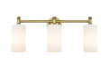 Innovations - 434-3W-BB-G434-7WH - LED Bath Vanity - Downtown Urban - Brushed Brass