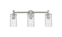 Innovations - 434-3W-SN-G434-7DE - LED Bath Vanity - Downtown Urban - Satin Nickel