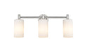 Innovations - 434-3W-SN-G434-7WH - LED Bath Vanity - Downtown Urban - Satin Nickel