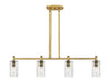 Innovations - 434-4I-BB-G434-7DE - LED Island Pendant - Downtown Urban - Brushed Brass