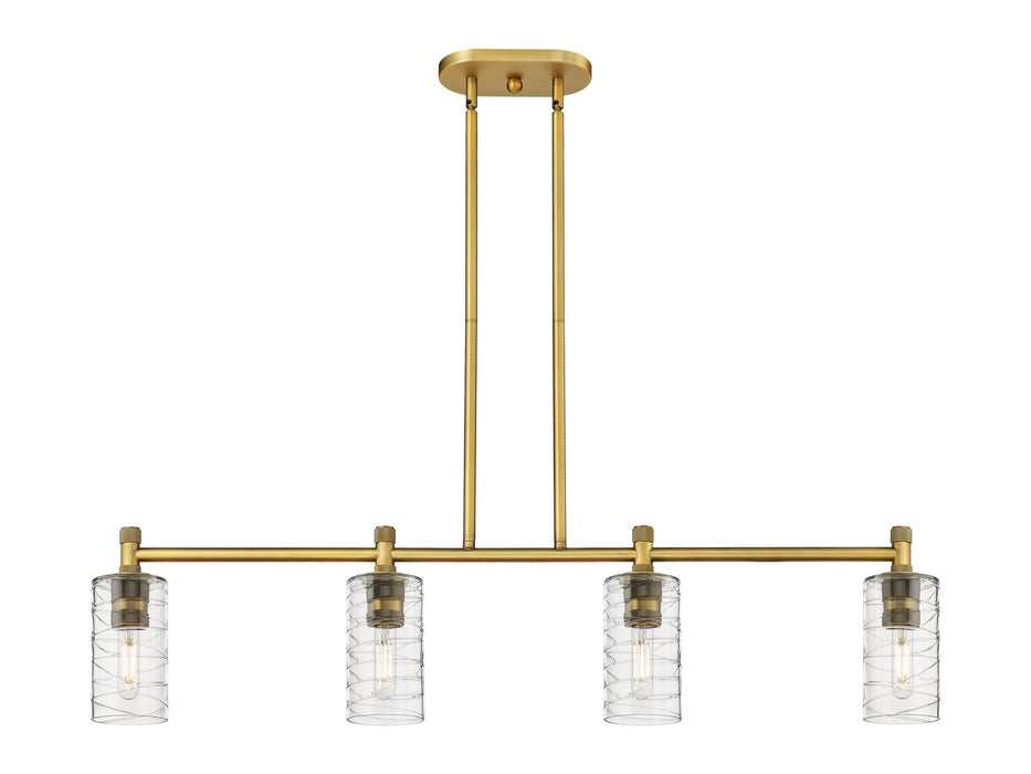 Innovations - 434-4I-BB-G434-7DE - LED Island Pendant - Downtown Urban - Brushed Brass