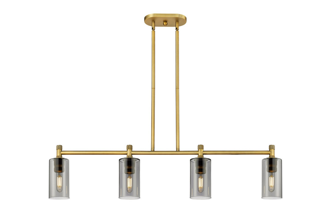 Innovations - 434-4I-BB-G434-7SM - LED Island Pendant - Downtown Urban - Brushed Brass