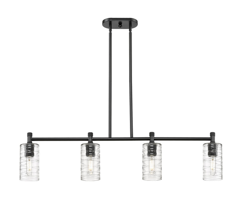 Innovations - 434-4I-BK-G434-7DE - LED Island Pendant - Downtown Urban - Matte Black