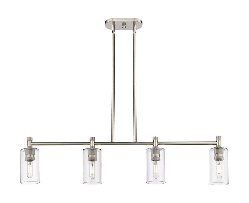 Innovations - 434-4I-SN-G434-7CL - LED Island Pendant - Downtown Urban - Satin Nickel