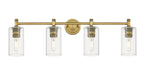 Innovations - 434-4W-BB-G434-7CL - LED Bath Vanity - Downtown Urban - Brushed Brass