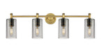 Innovations - 434-4W-BB-G434-7SM - LED Bath Vanity - Downtown Urban - Brushed Brass