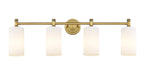 Innovations - 434-4W-BB-G434-7WH - LED Bath Vanity - Downtown Urban - Brushed Brass