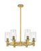 Innovations - 434-6CR-BB-G434-7SDY - LED Chandelier - Downtown Urban - Brushed Brass