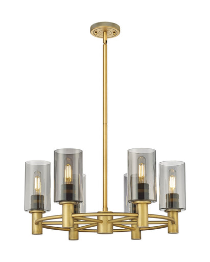 Downtown Urban LED Chandelier Brushed Brass