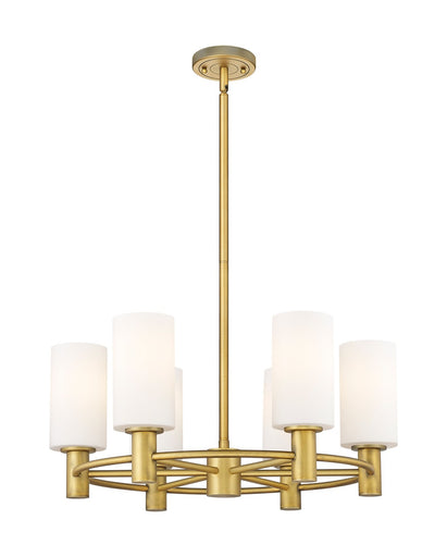 Downtown Urban LED Chandelier Brushed Brass