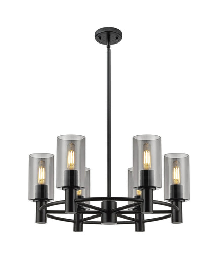 Downtown Urban LED Chandelier Matte Black